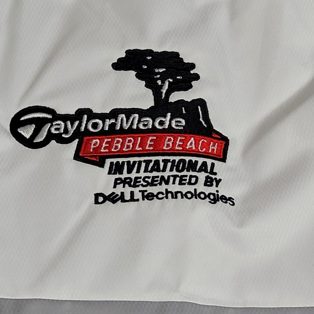 ⛳Adidas Golf Climastorm Jacket Mens 2XL White Zip TaylorMade Pebble Beach 2018 - Picture 6 of 16